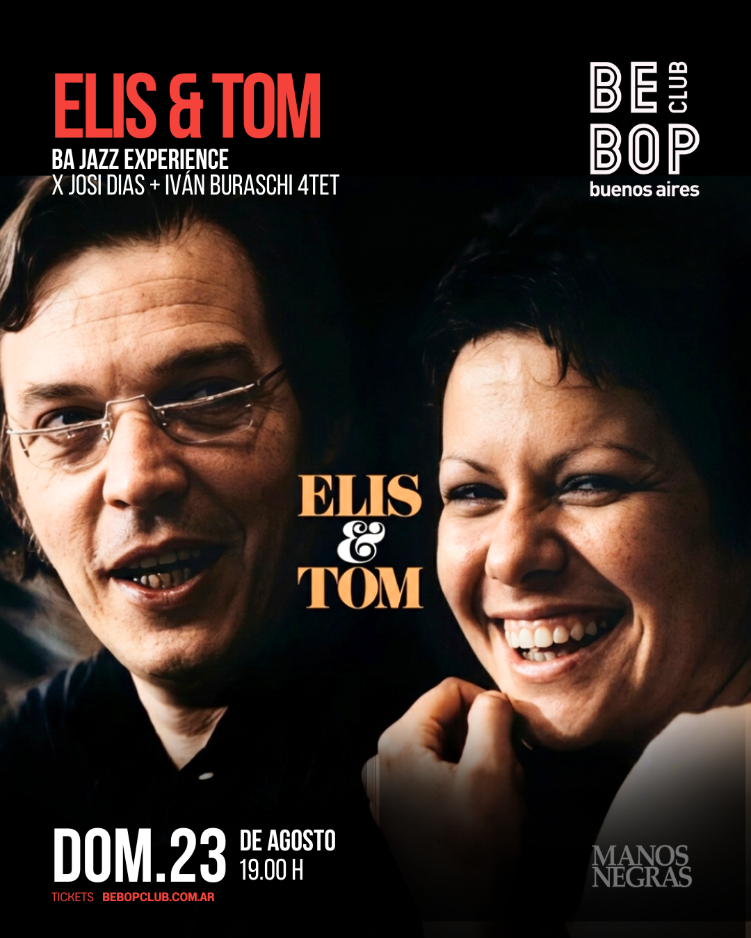 Elis & Tom | BA Jazz Experience x Josi Dias + Iván Buraschi | 23/08/2026